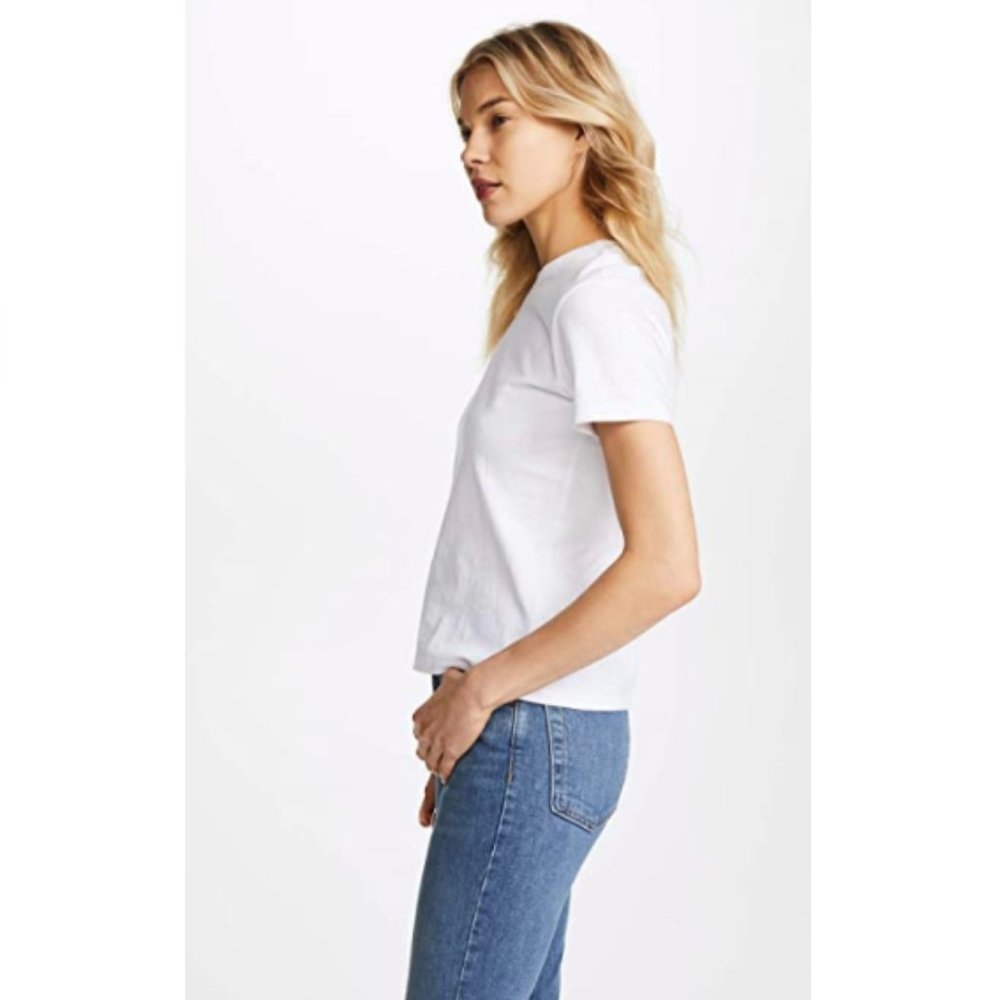 (2) White Hanes x karla "The Crew" Tees
